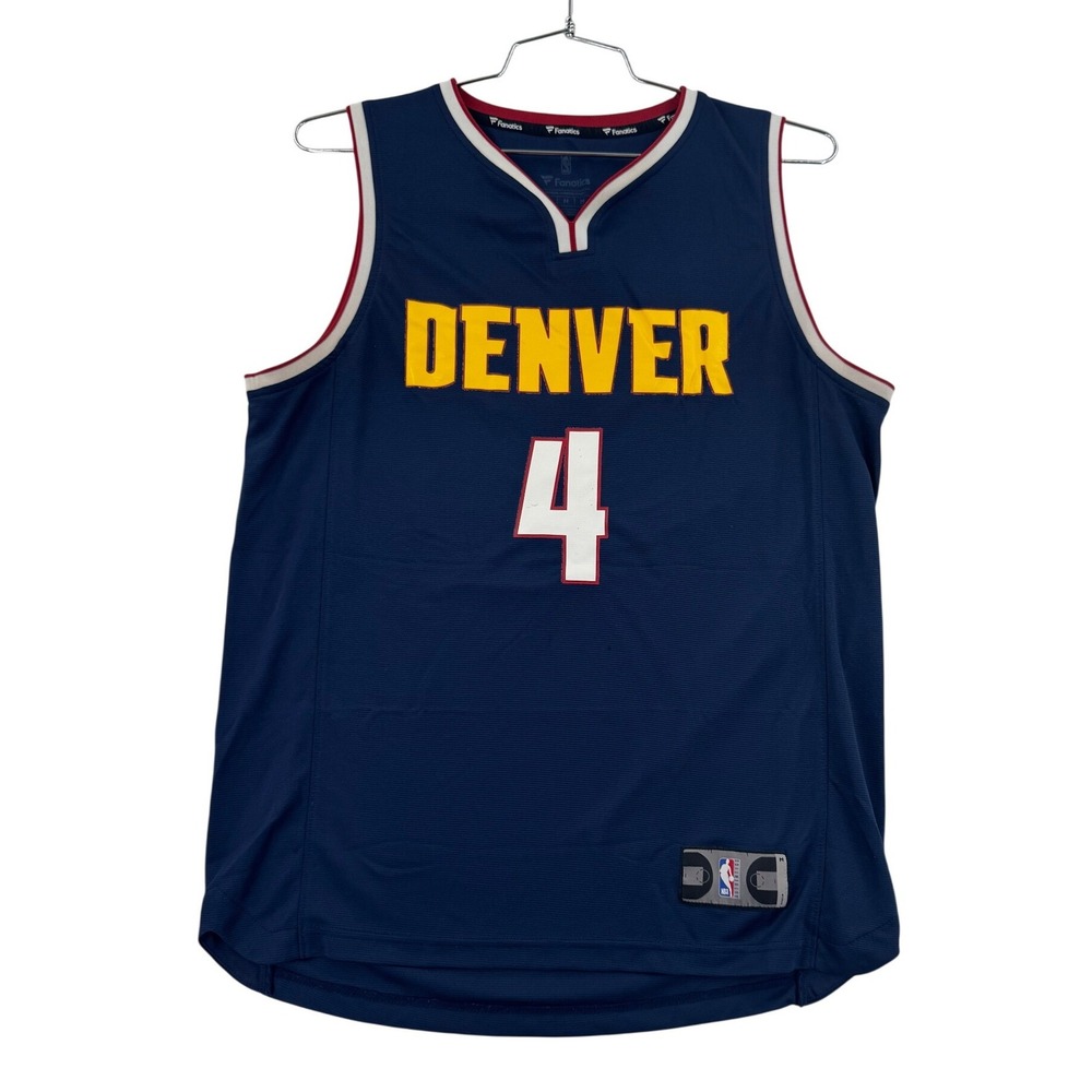 Fanatics Denver Nuggets Paul Millsap Jersey Mens Medium Navy Blue Fair #4 NBA